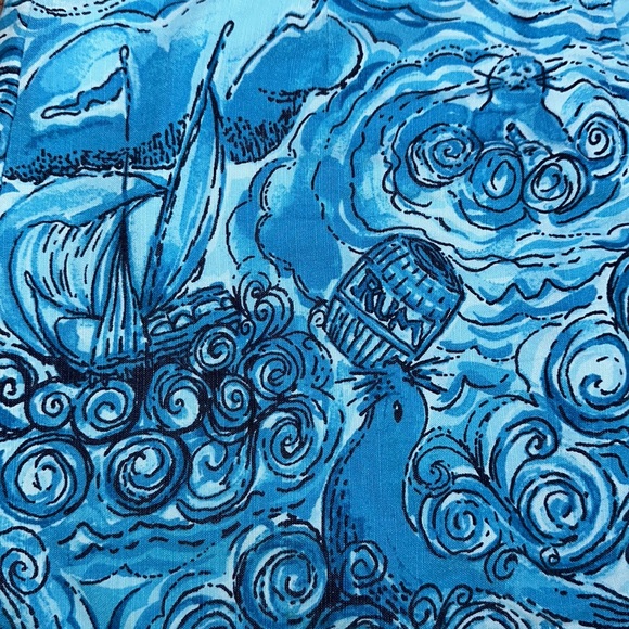 🦄 Rare Htf Holy Grail Lilly Pulitzer Goslings’s Dark N Stormy Roslyn Skirt 6 - Picture 5 of 11